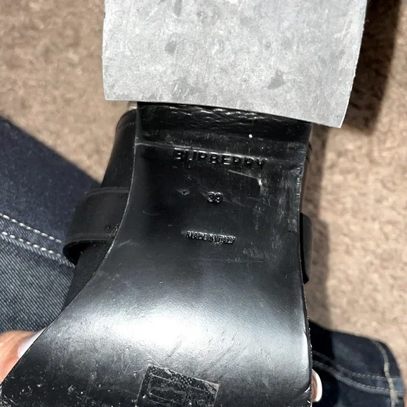 Burberry Pryle Equestrian Check Ankle leather Booties - Picture 7 of 8